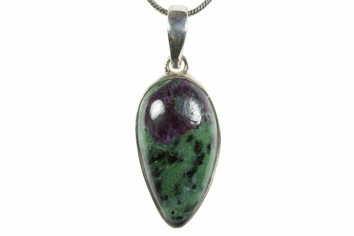 Ruby Zoisite Pendant (Necklace) - Sterling Silver #345237
